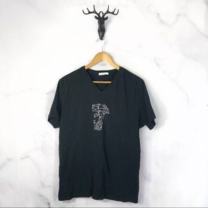 Versace | Black Embellished Tee XXL